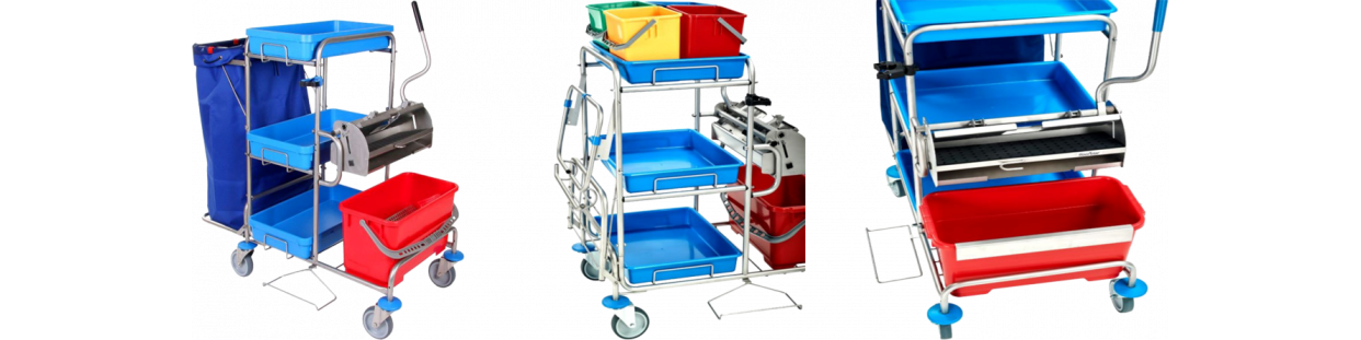 PATENTED SYSTEMATIC CLEANING TROLLEYS