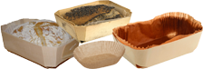 قوالب الخبز المصنوعة من الورق الخشبي و ورق السيليكون