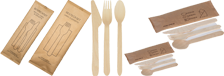 WOODEN CUTLERY AND CUTLERY SETS